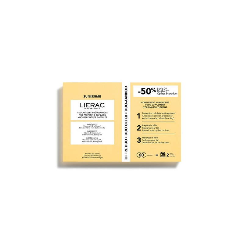 LIERAC SUNISSIME DUO CAPSULAS REPARADORAS BRONCEADO