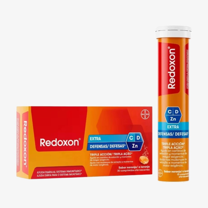 Redoxon Extra Defensas 30 comp. efervescentes naranja
