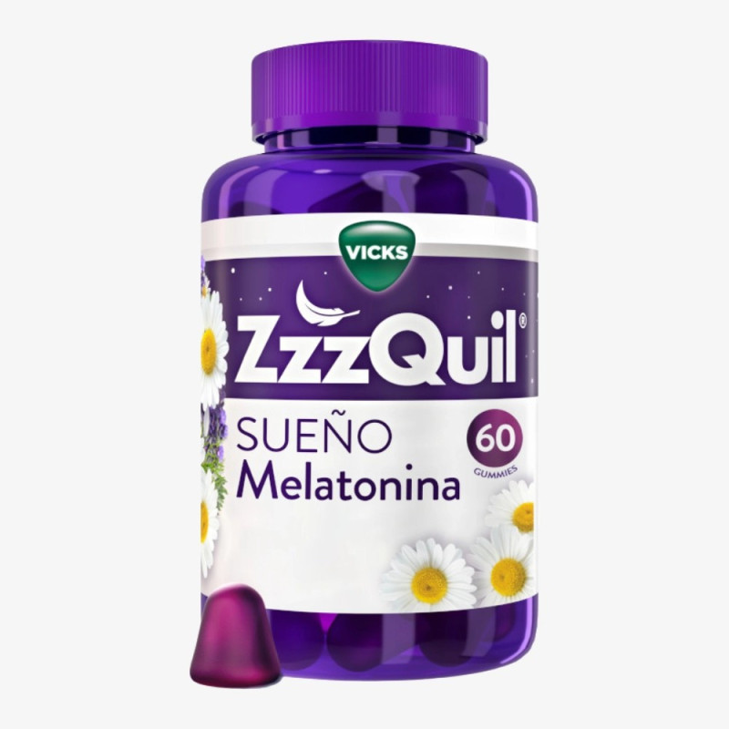 ZzzQuil Natura melatonina 60 gummies