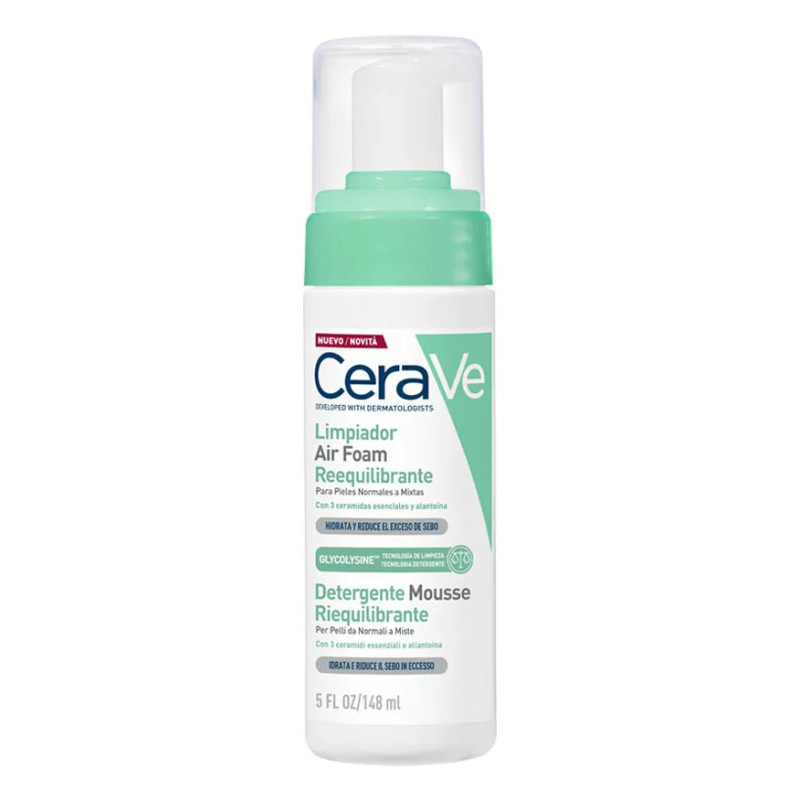 CERAVE LIMPIADOR AIR FOAM REEQUILIBRANTE 148 ML