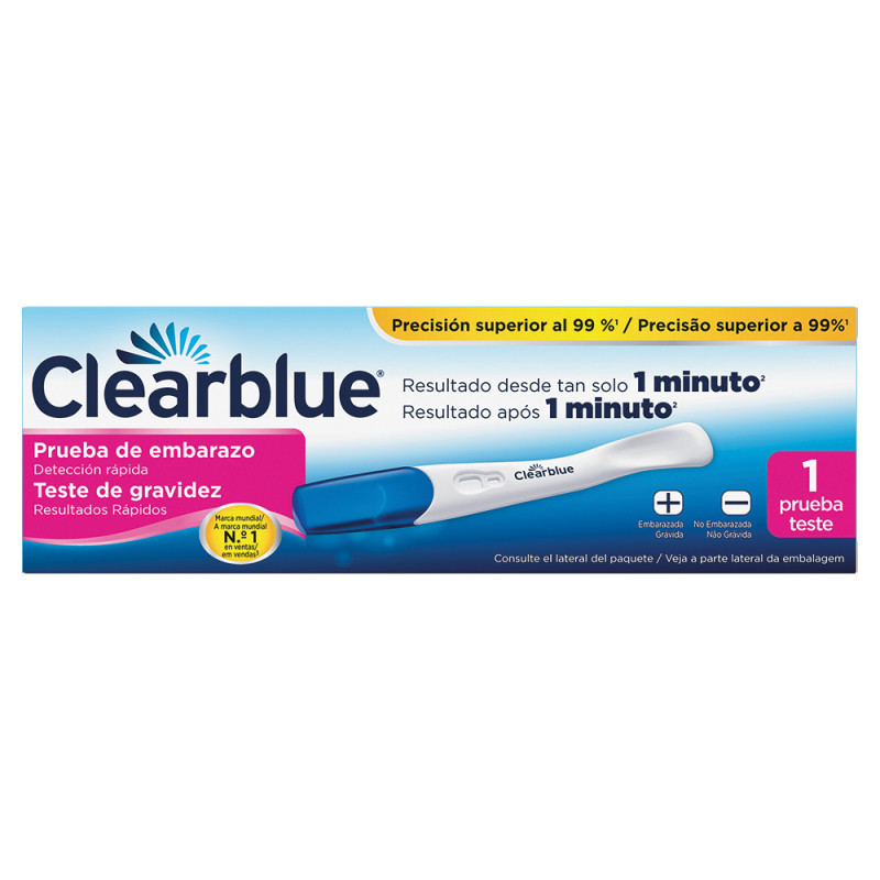 CLEARBLUE PLUS PRUEBA EMBARAZO TEST DE EMBARAZO ( DESDE TAN SOLO 1 MIN)